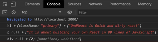 90行JS代码构建属于你的React