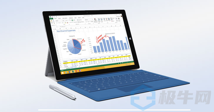 Microsoft警告新的安全缺陷影响Surface Pro 3设备