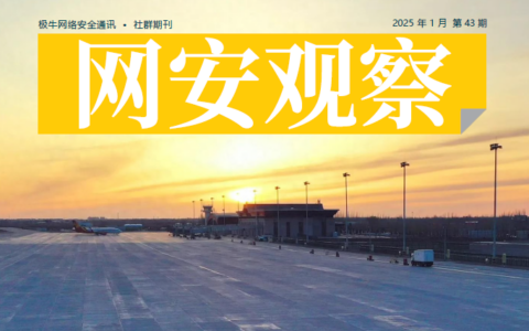 《网安观察》社群期刊-2025年1月刊