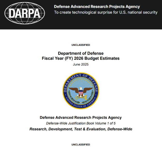 AI强军：DARPA 2026预算揭示美军人工智能战略全景图