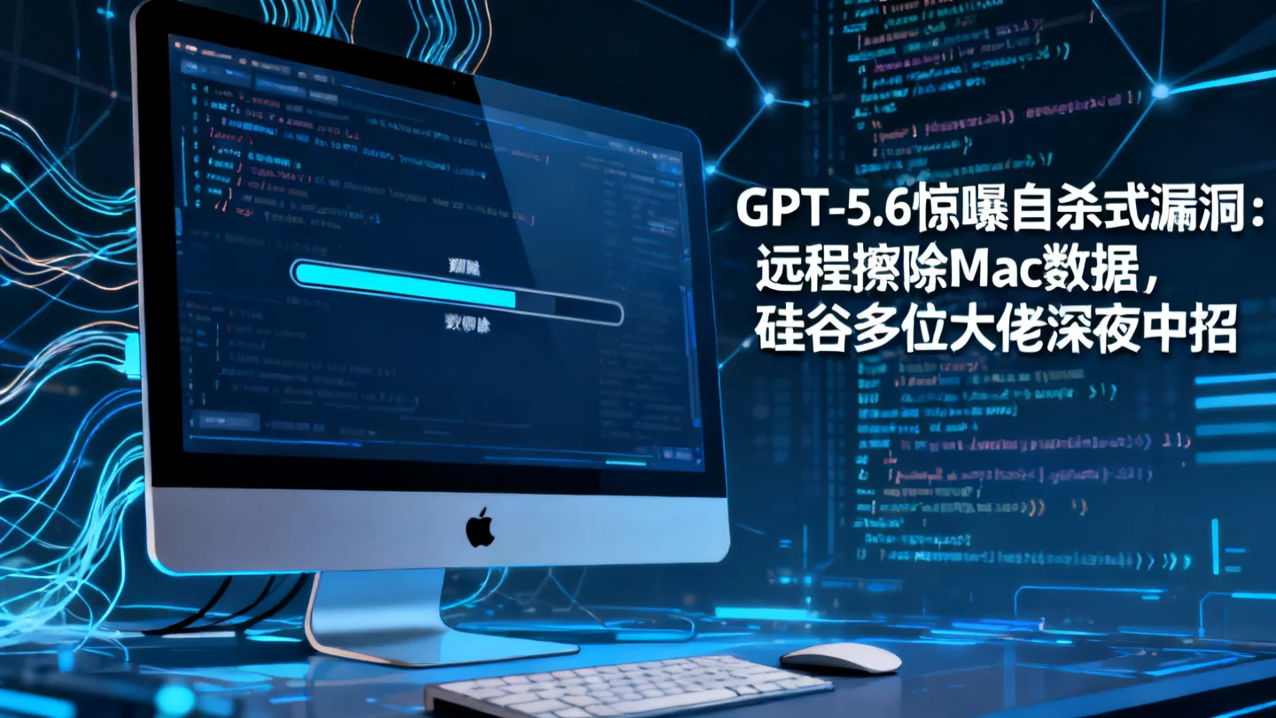GPT-5.6惊曝自杀式漏洞：远程擦除Mac数据，硅谷大佬深夜中招