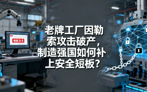 老牌工厂因勒索攻击破产，制造强国如何补上安全短板？