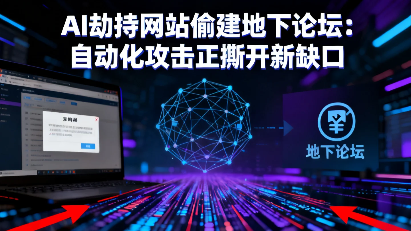 AI劫持网站偷建地下论坛，自动化攻击正撕开新缺口