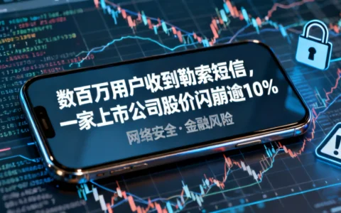 数百万用户收到勒索短信，一家上市公司股价闪崩逾10%